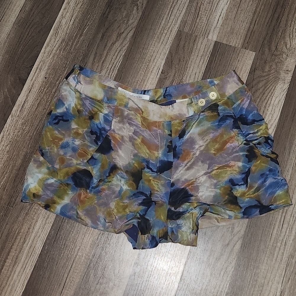 Rachel By Rachel Roy Silk Type Flowy Floral Shorts Size 12